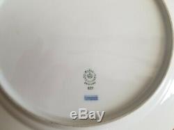 3 Royal Copenhagen White Fluted Half Lace Dinner Plates 10 7/8 #627 Blue Fluted