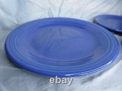 3 pcs Fiestaware Sapphire Blue Dinner Plate Salad Plate Soup Bowl 1996