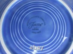 3 pcs Fiestaware Sapphire Blue Dinner Plate Salad Plate Soup Bowl 1996