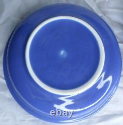 3 pcs Fiestaware Sapphire Blue Dinner Plate Salad Plate Soup Bowl 1996