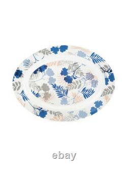 46-pc LUMINARC FLORAL MIX Tableware Set, Blue Tempered Glass, Made in UAE