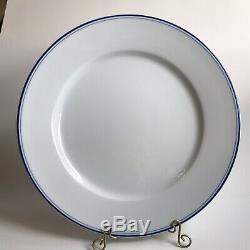 4 APILCO France TRES GRANDE BLUE 12 Porcelain Charger Dinner Plates Cobalt