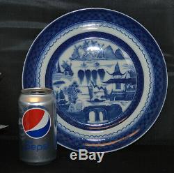 4 Beautiful Mottahedeh Blue Canton 10 1/'4 Dinner Plates Historic Charleston