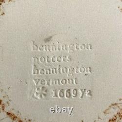 4 Bennington Potters Vermont Blue Agate 10.5 and 9.5 Dinner Plates 1669 & 1929