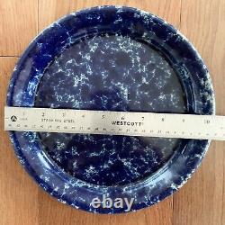 4 Bennington Potters Vermont Blue Agate 10.5 and 9.5 Dinner Plates 1669 & 1929