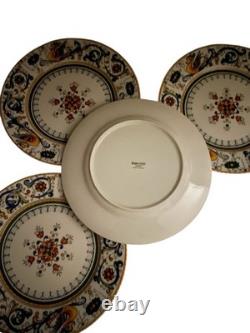 4 Bonvida BVX3 Dinner Plates Portugal Blue Dragon Scroll Raffaelesco 10 & 5/8