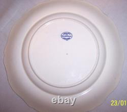 4 Copeland Spode's Tower England Blue Dinner Plate WITH Gadroon Edge 10 5/8