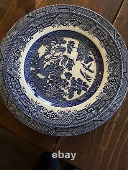 4 Dinner Sets Of Churchill England Blue Willow Dinner Plate (10 1/4 diameter)
