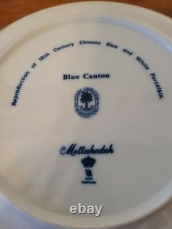 4 Mottahedeh Blue Canton Portugal 10 Dinner Plates Historic Charleston