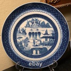 4 Mottahedeh for Historic Charleston Blue Canton 10 1/4 Dinner Plates Excellent