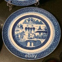 4 Mottahedeh for Historic Charleston Blue Canton 10 1/4 Dinner Plates Excellent