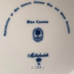 4 Mottahedeh for Historic Charleston Blue Canton 10 1/4 Dinner Plates Excellent