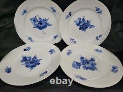 (4) Royal Copenhagen Blue Flowers Braided #8097 Dinner Plates 10 NICE COND. #2