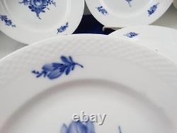 4 Royal Copenhagen Denmark Blå Blomst Blue Flowers 10 1/8 Dinner Plates 8097
