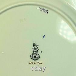 4 Royal Doulton Duke Of York Dinner Plates Cobalt Blue Gold Porcelain England