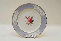 4 Spode Maritime Rose Blue Dinner Plate Plates 10.75 Inch