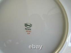 4 Thomas Bavaria Large 10.75 Floral Center & Cobalt Blue with Gold Border Plates