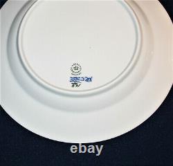 (4) VINTAGE ROYAL COPENHAGEN #571 DINNER PLATES 10 BLUE FLUTED HALF LACE-1stQ