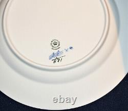 (4) VINTAGE ROYAL COPENHAGEN #571 DINNER PLATES 10 BLUE FLUTED HALF LACE-1stQ