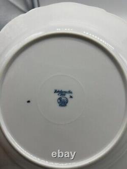 4 Vintage Hutschenreuther Blue Onion 10 Dinner Plates Germany RARE