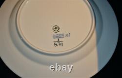 (4) Vintage Royal Copenhagen #571 Dinner Plates 10 Blue Fluted Half Lace-1q-ln