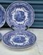 4 Vintage Spode Blue room Collection Continental Views Dinner Plate 10.5