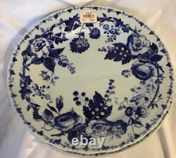 4 Williams Sonoma French Blue Bouquet Blue White Floral Dinner Plates 10.75