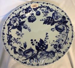 4 Williams Sonoma French Blue Bouquet Blue White Floral Dinner Plates 10.75