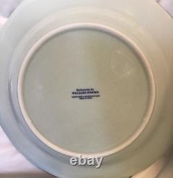 4 Williams Sonoma French Blue Bouquet Blue White Floral Dinner Plates 10.75
