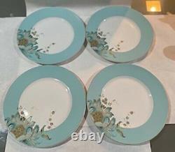 4 x 222 FIFTH PTS Int'l Eliza Spring Blue Fine China 11 Dinner Plate NEW read