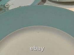 4 x 222 FIFTH PTS Int'l Eliza Spring Blue Fine China 11 Dinner Plate NEW read