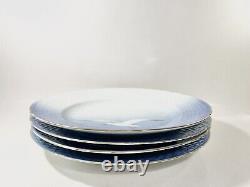 4x Bing & Grondahl Royal Copenhagen Seagull Gold Rim Dinner Plates 25