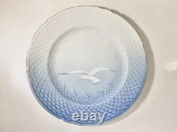 4x Bing & Grondahl Royal Copenhagen Seagull Gold Rim Dinner Plates 25