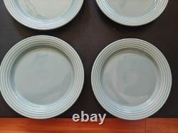 4x ONEIDA Culinaria Blue Sage (Slate Blue) Dinner Plate 10 1/2