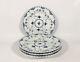 4x Royal Copenhagen Blue Fluted Full Lace 1084 Dinner Plates Diameter 25,5 cm