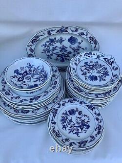 50+ pc Blue Danube Japan Dinner Lunch Plates Bowls Cups Saucers Oval Plate Set