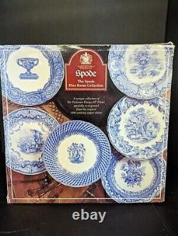 5 Different Spode Blue Room Regency Collection 10 Dinner Plates Original box