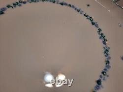 5 NEW Block Provence LIMOGES France Scalloped Blue Gold Dinner Plates RARE