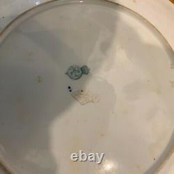 5 Rare Antique Gold Black Blue Royal Worcester Dinner Plates Vintage