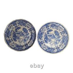 5 Villeroy & Boch Burgenland Dinner Plates Toile Blue And White Mettlach 9.75