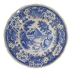 5 Villeroy & Boch Burgenland Dinner Plates Toile Blue And White Mettlach 9.75