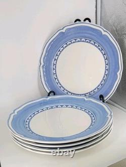 (5) Villeroy & Boch Casa Azul Piccolo Country Coll Dinner Plates 10.5 RARE
