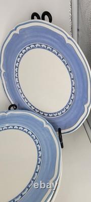 (5) Villeroy & Boch Casa Azul Piccolo Country Coll Dinner Plates 10.5 RARE