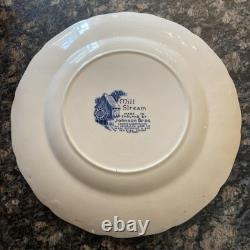 5 Vintage 10 Dinner Plate Mill Stream Ironstone By Johnson Brothers Of England