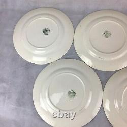 5 Vintage 1944 Homer Laughlin Blue Marilyn Dinner Plates