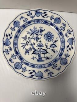 5 meissen blue onion dinner plates single sword 9 1/2 in