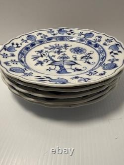 5 meissen blue onion dinner plates single sword 9 1/2 in