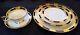 5-pcs Dinner Place Setting AYNSLEY EMPRESS COBALT Bone China Plates Cup Saucer