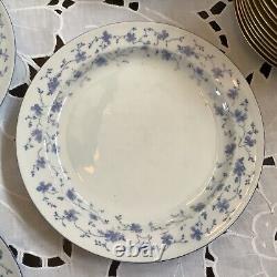 5x Arzberg Blue Flowers Dinner Plate approx. 10 inch