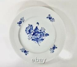 5x Royal Copenhagen Blue Flower 8097 Dinner Plates Scandinavian Design